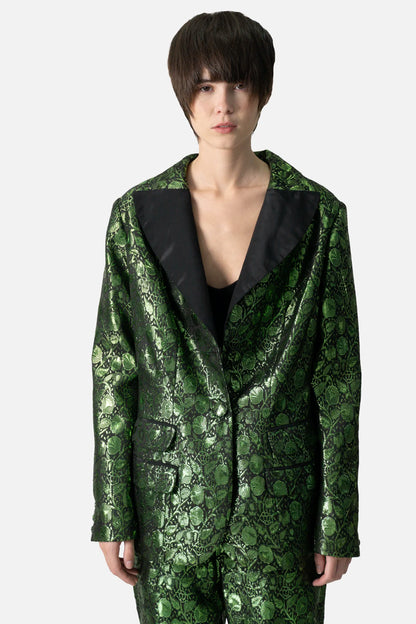 Terno Verde Jaquard Garimpo Adda