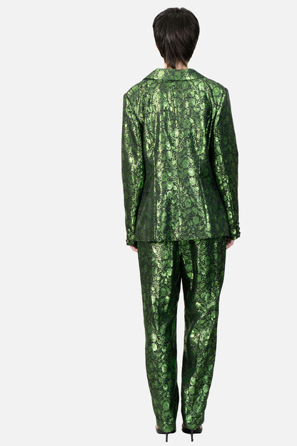 Terno Verde Jaquard Garimpo Adda
