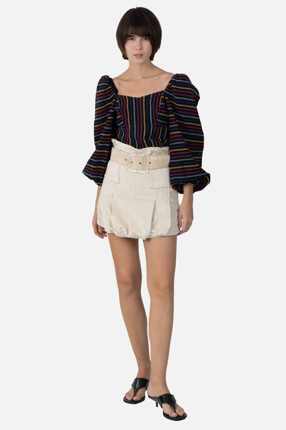 Cropped Color Bordado Mixed