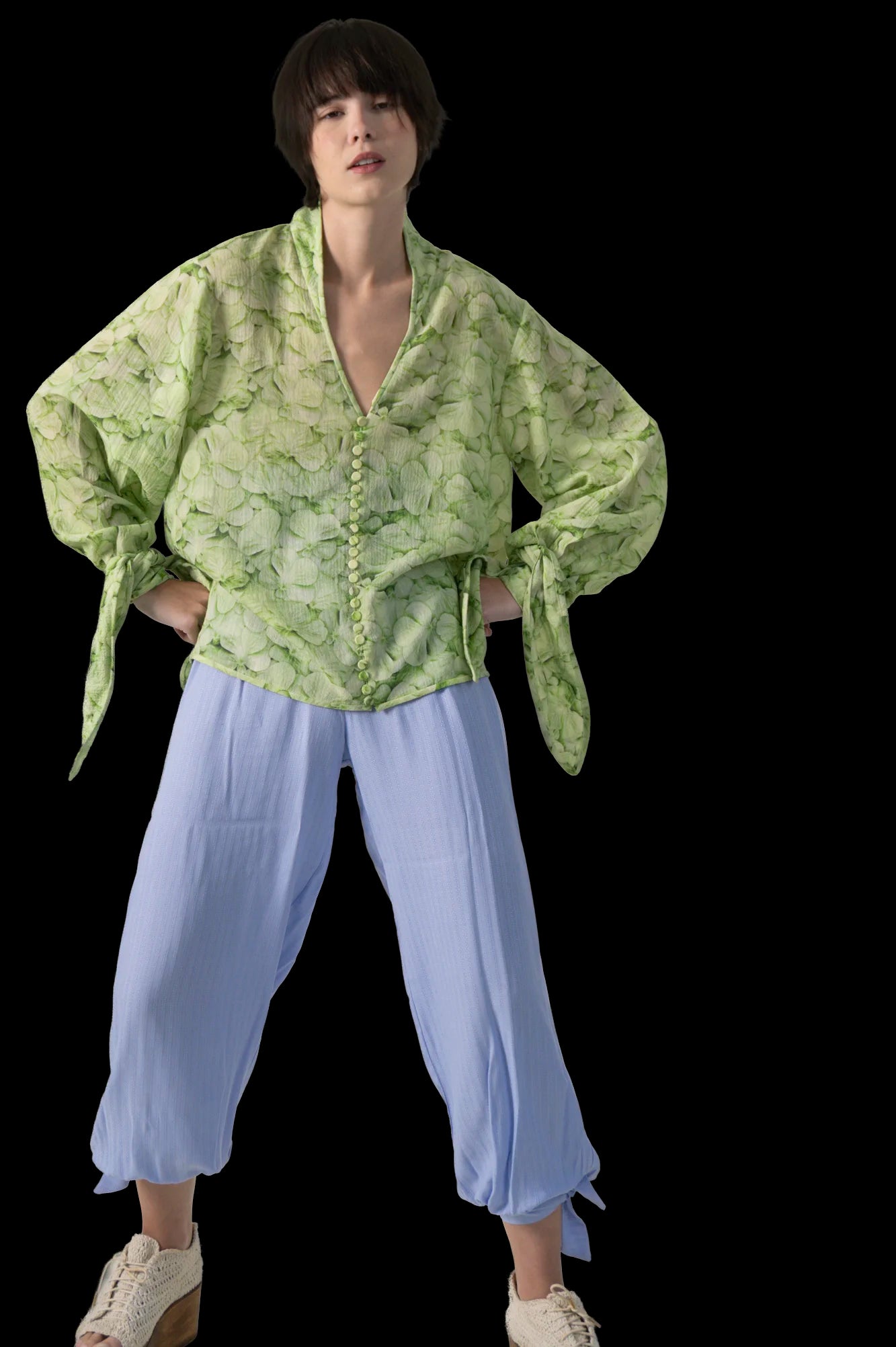 Calça Lilás Detalhe