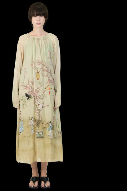 Vestido Estampado Seda Cris Barros