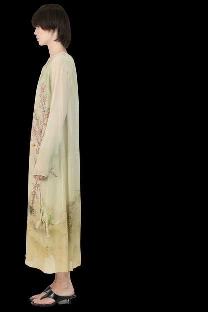 Vestido Estampado Seda Cris Barros