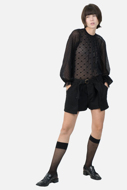 Short Preto Detalhe Talie NK