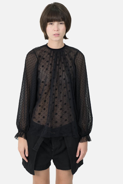 Blusa Preta Poá NK