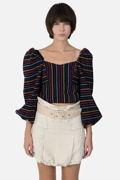 Cropped Color Bordado Mixed
