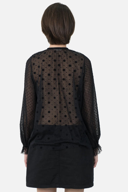 Blusa Preta Poá NK