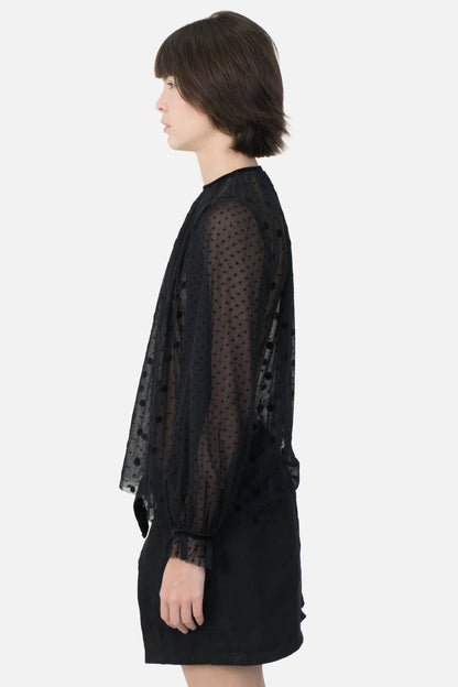 Blusa Preta Poá NK