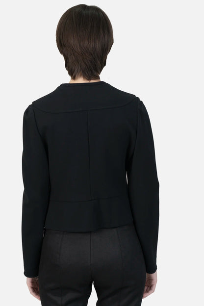 Casaqueto Preto Ziper Valentino