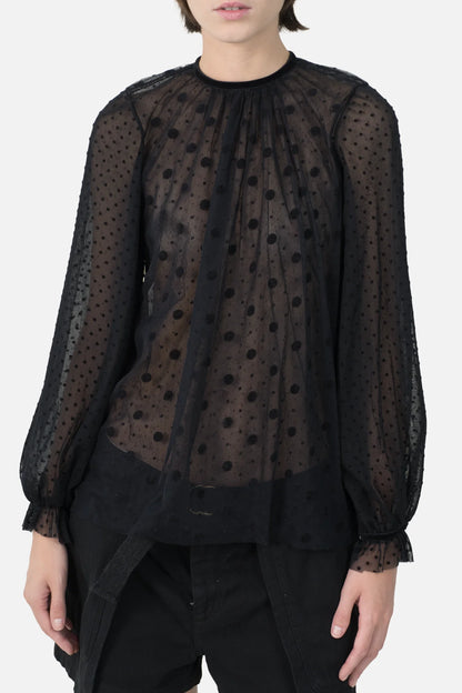 Blusa Preta Poá NK