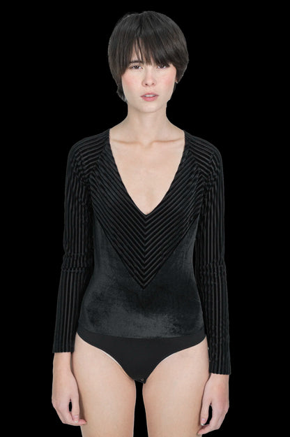 Body Preto Veludo Garimpo Adda