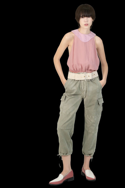 Calça Verde Detalhe Zara