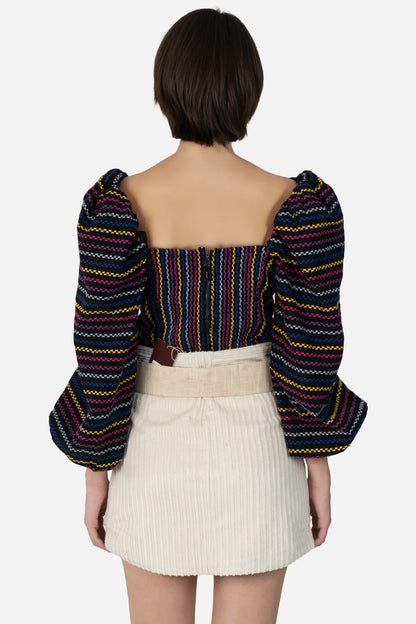 Cropped Color Bordado Mixed