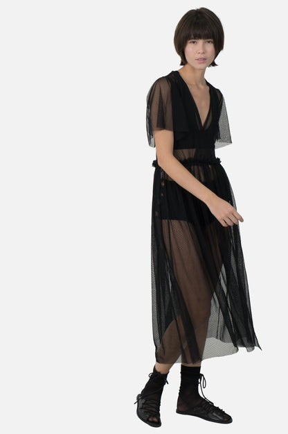 Vestido Preto Detalhe Garimpo Adda
