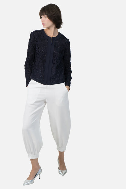 Calça Branca Detalhe Garimpo Adda