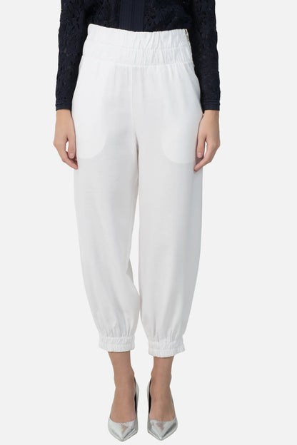 Calça Branca Detalhe Garimpo Adda