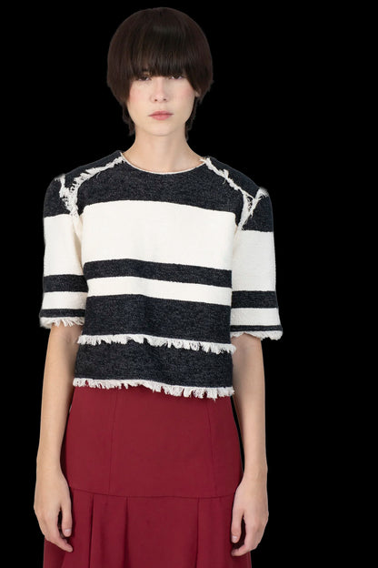 Blusa Bicolor Textura Talie NK