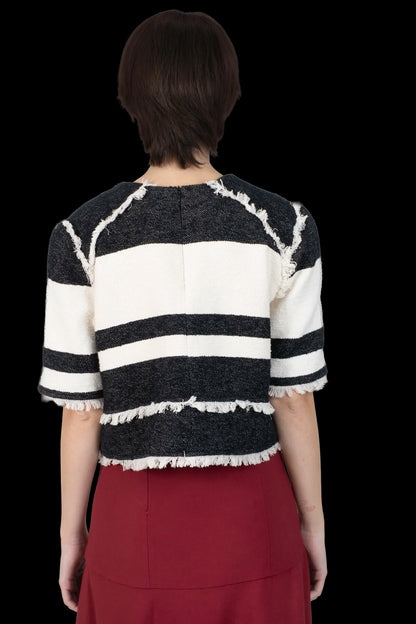 Blusa Bicolor Textura Talie NK