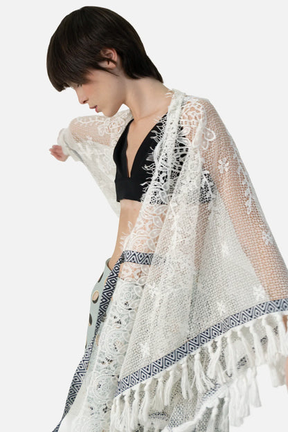 Kimono Off Renda Garimpo Adda