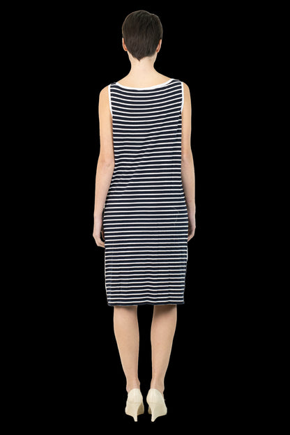 Vestido Bicolor Paetê Ralph Lauren