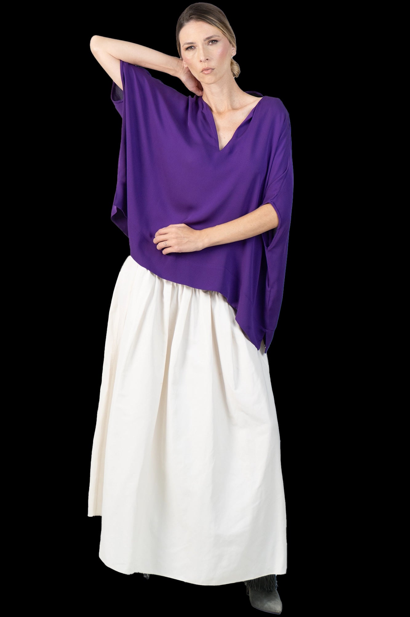 Blusa Roxa Seda