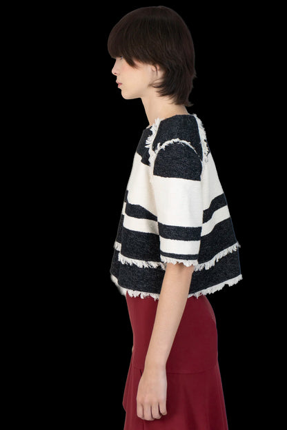 Blusa Bicolor Textura Talie NK