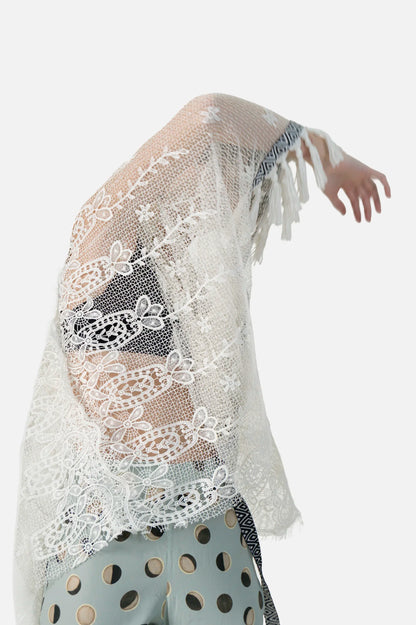 Kimono Off Renda Garimpo Adda