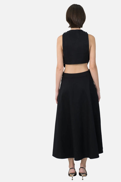 Vestido Preto Detalhe Paula Raia