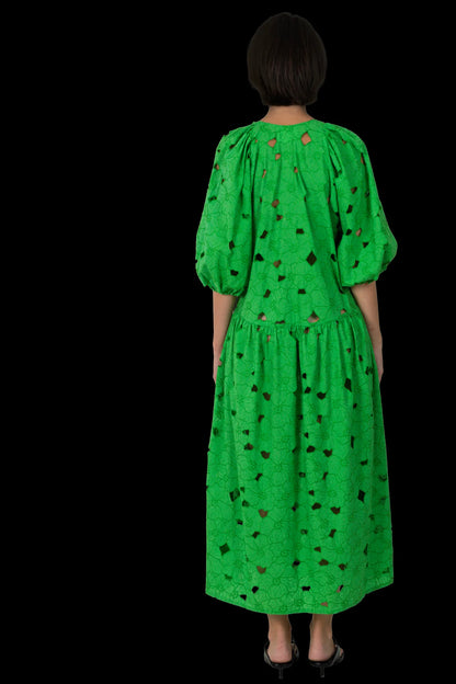 Vestido Verde Detalhe Paula Raia