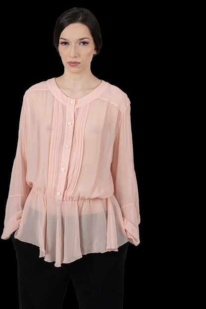 Camisa Rose Detalhe Fillity