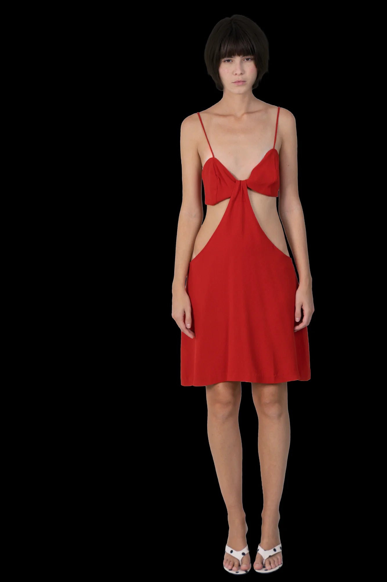 Vestido Vermelho Detalhe