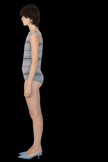 Body Bicolor Listrado Cris Barros