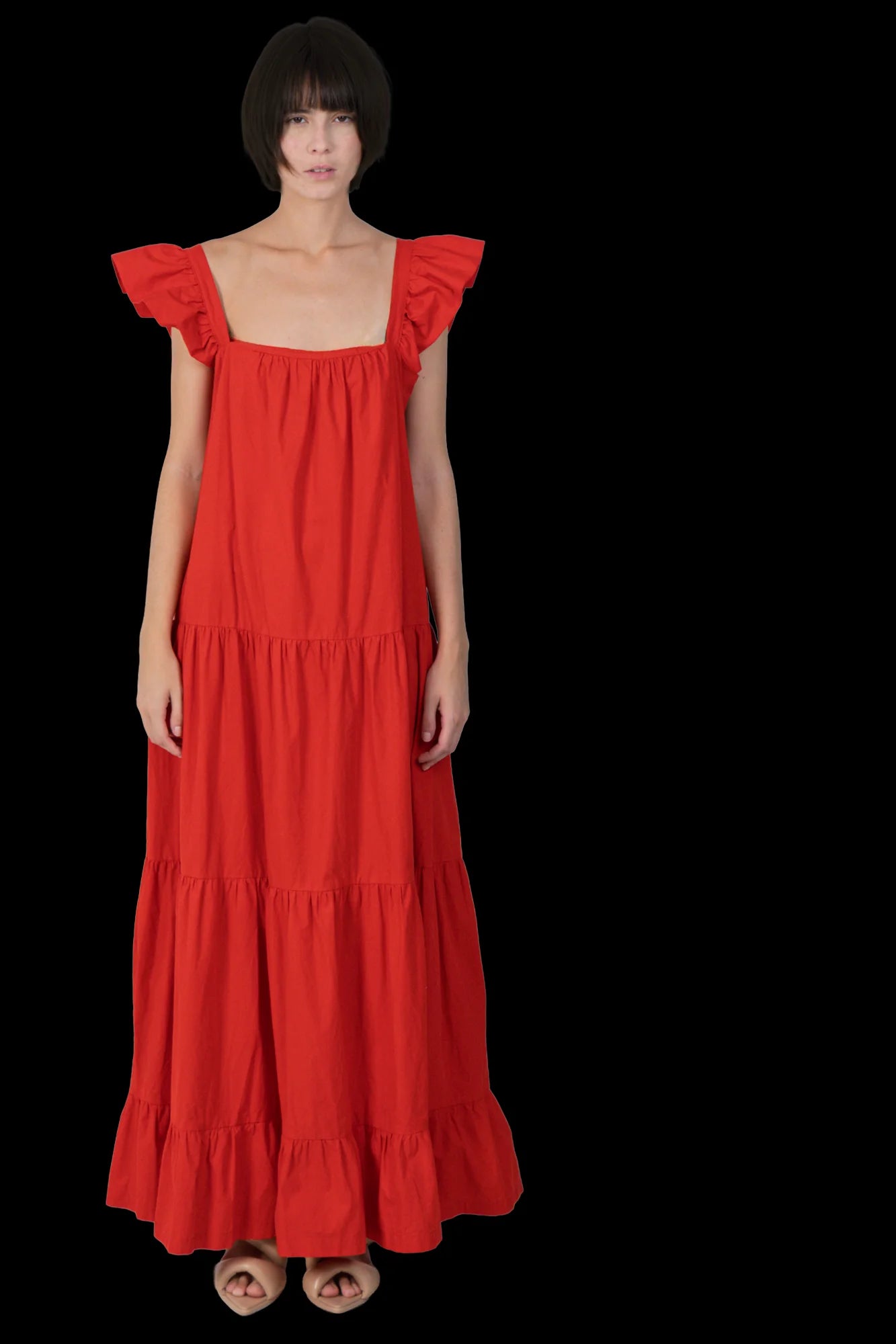 Vestido Vermelho Detalhe