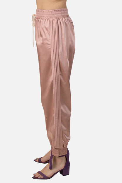 Calça Rosé Acetinada Paula Raia