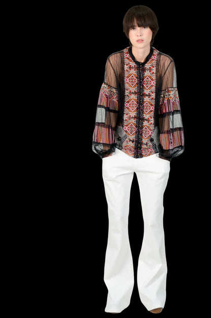 Blusa Color Bordada NK