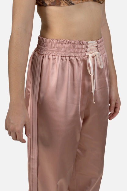 Calça Rosé Acetinada Paula Raia