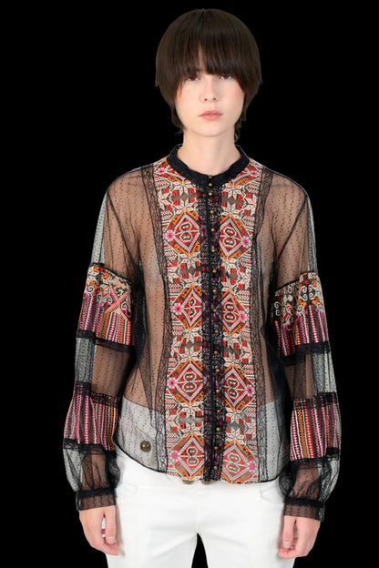 Blusa Color Bordada NK