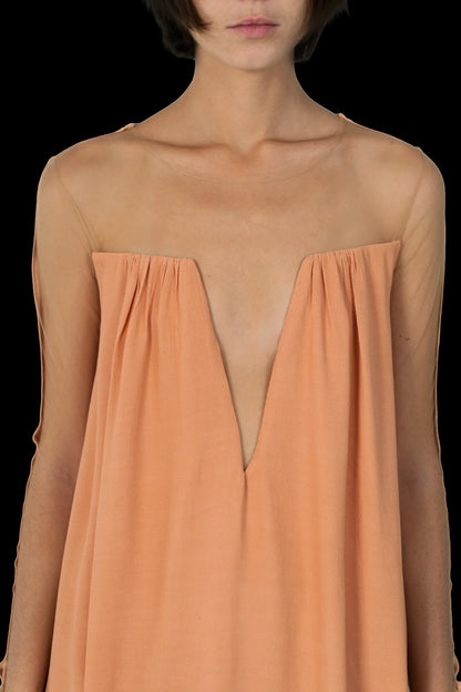 Vestido Nude Detalhe Paula Raia