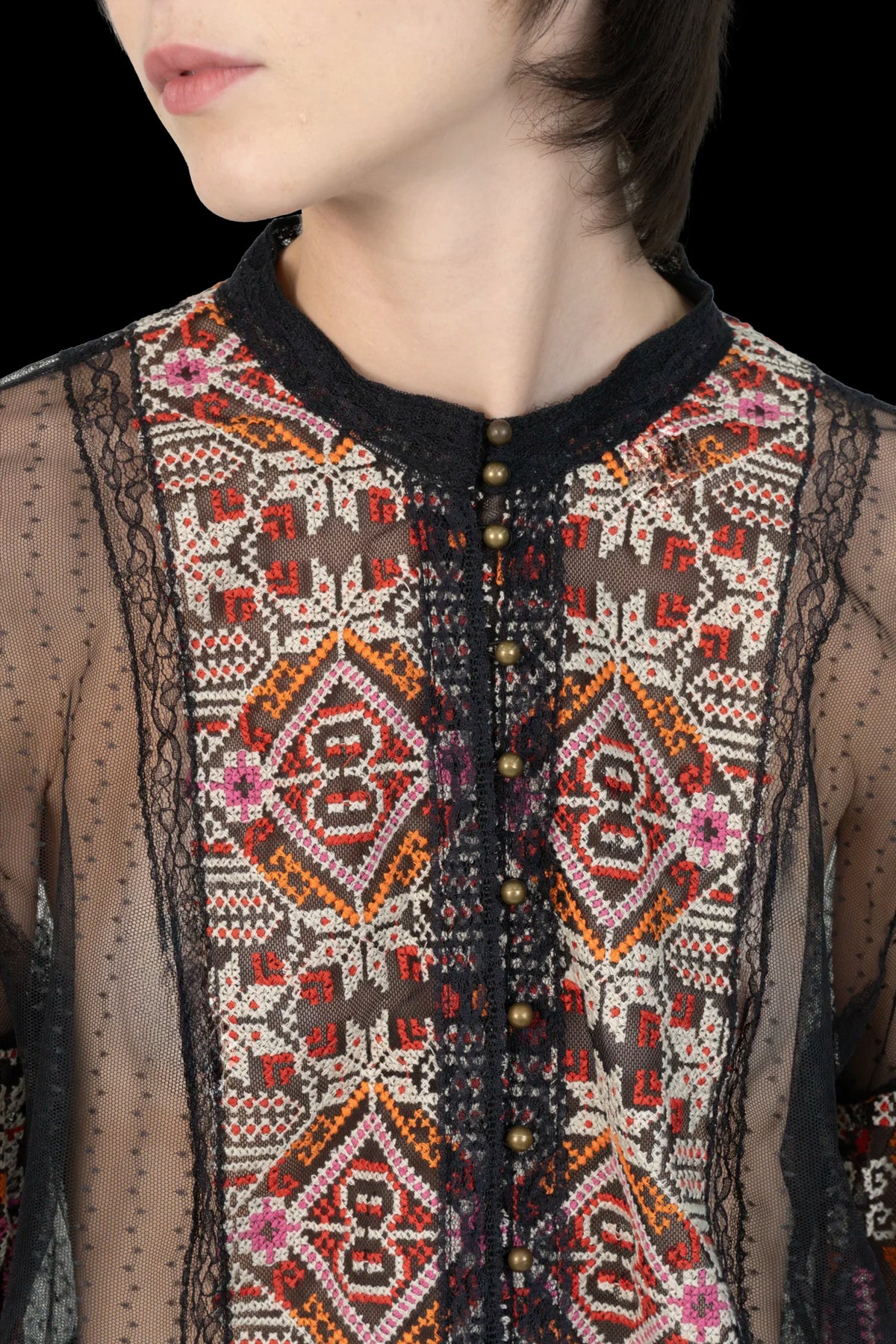 Blusa Color Bordada NK