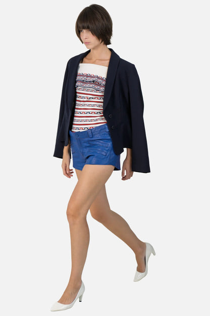 Blazer Azul Detalhe Cori