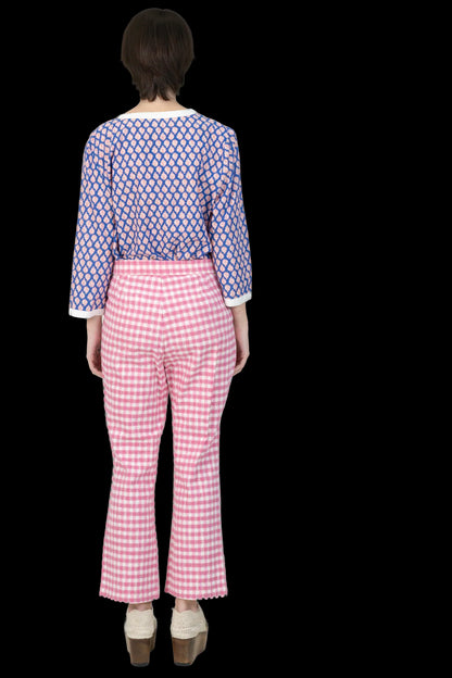 Calça Color Xadrez Zara