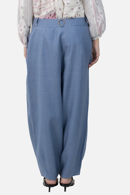 Calça Azul Detalhe NK
