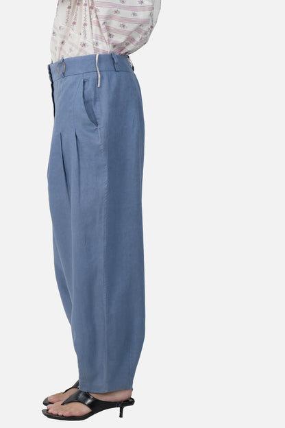 Calça Azul Detalhe NK