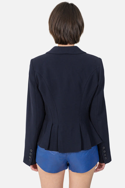 Blazer Azul Detalhe Cori