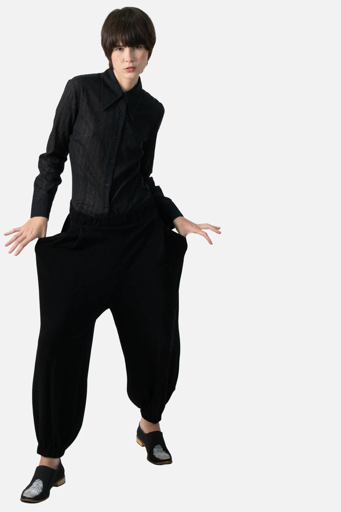Camisa Preta Textura