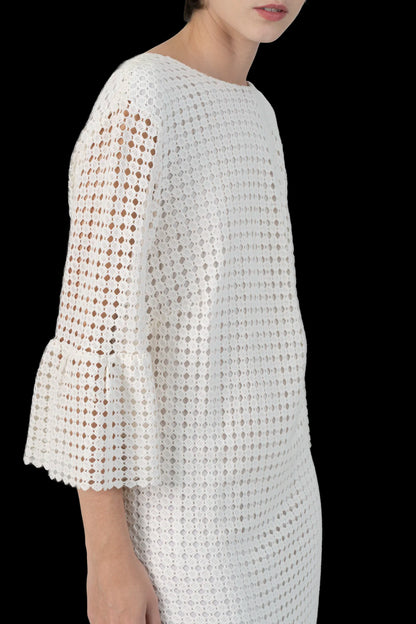Vestido Off Renda Cris Barros