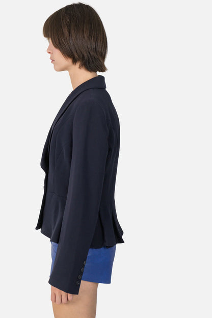 Blazer Azul Detalhe Cori