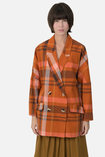Blazer Color Xadrez Zara