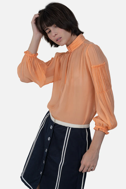Blusa Salmon Seda NV