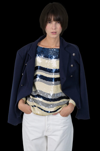 Blusa Color Paetê Tory Burch