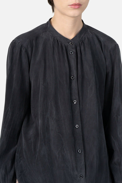 Camisa Cinza Seda Mixed